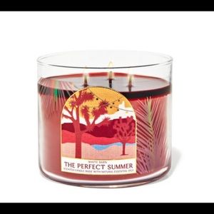 Brand new Bath and Body Works ( White Barn) “ The Perfect Summer” 3 wick candle